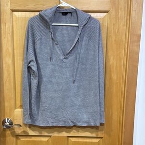 Out from under Cozy Gray Waffle Knit Hoodie size M loose fit